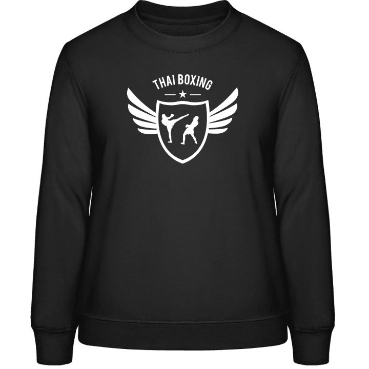 Thai Boxing Winged Sweat-shirt pour femme contain pic