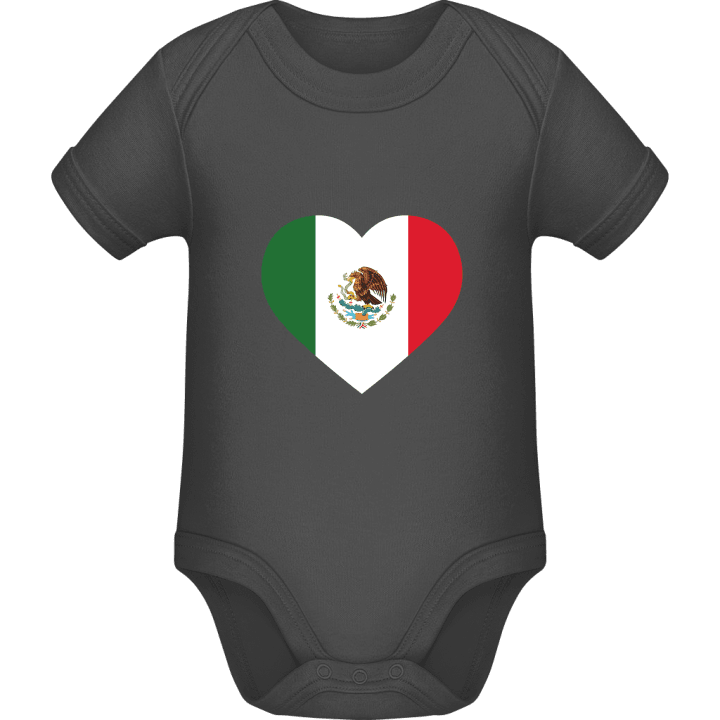 Mexico Heart Flag Baby romper kostym contain pic