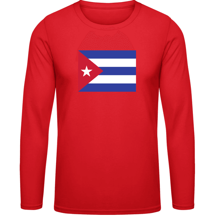 Cuba Flag Langarmshirt contain pic