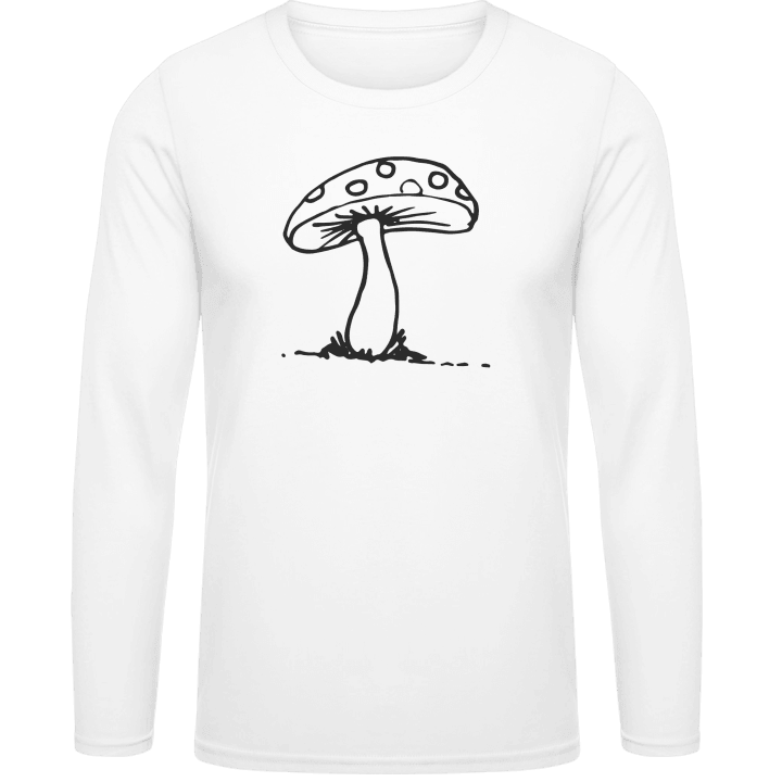 Mushroom Scribble T-shirt à manches longues contain pic
