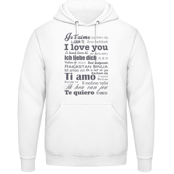 I Love You International Hoodie contain pic