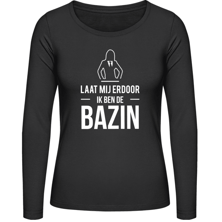 Laat mij door ik ben de Bazin T-shirt à manches longues pour femmes contain pic