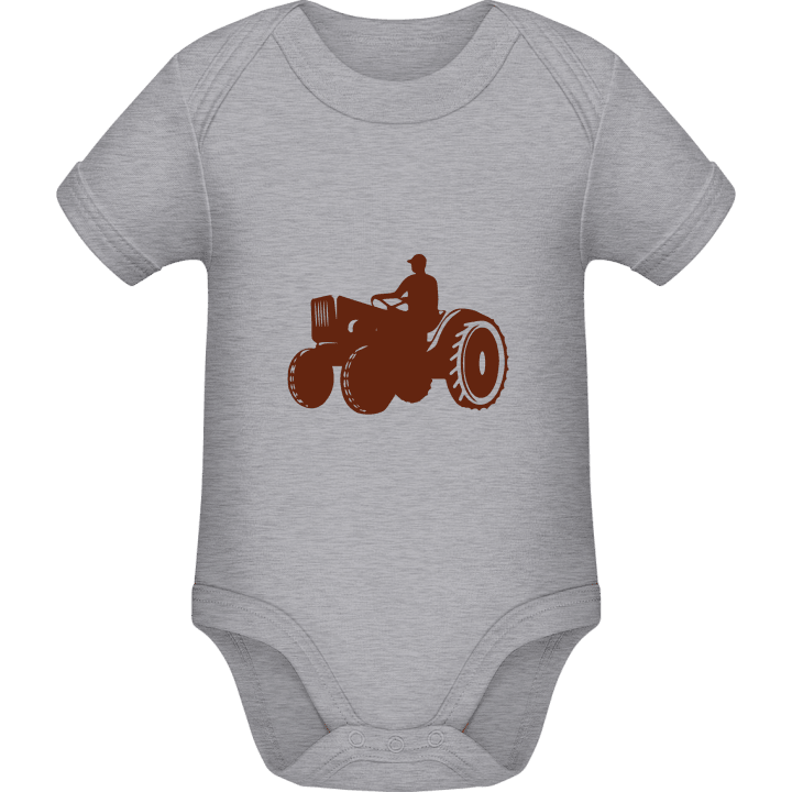 Farmer With Tractor Baby Strampler contain pic