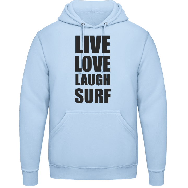 Live Love Laugh Surf Felpa con cappuccio contain pic