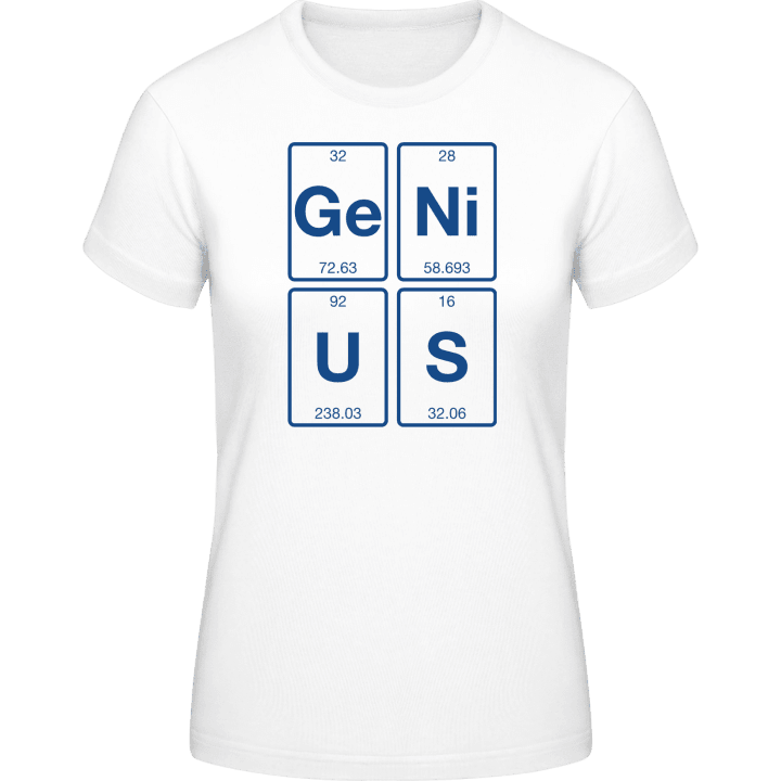 Genius Chemical Elements Vrouwen T-shirt contain pic