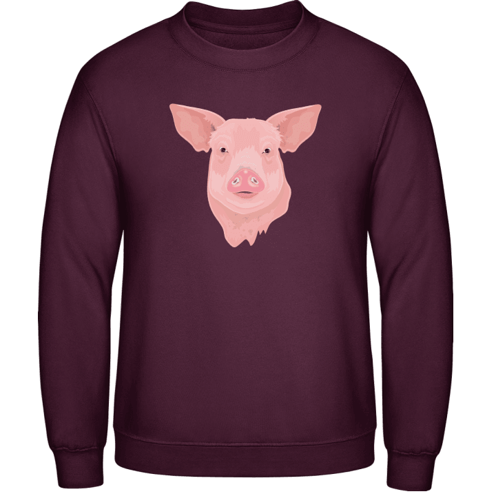 Realistic Pig Head Sweatshirt 0 image