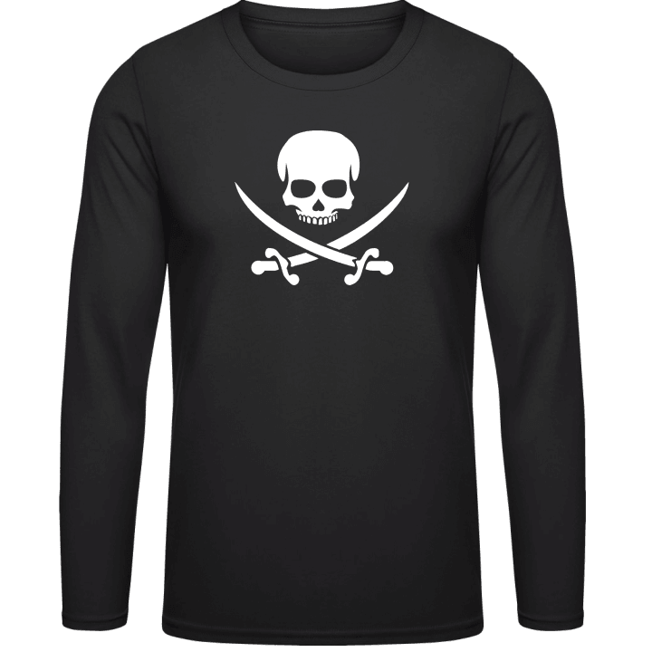 Pirate Skull With Crossed Swords Long Sleeve Shirt 0 image