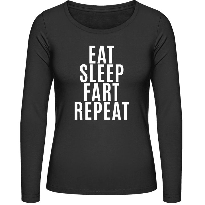 Eat Sleep Fart Repeat Frauen Langarmshirt contain pic