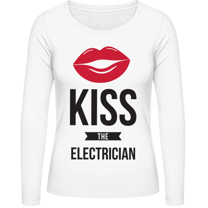 Kiss The Electrician Langermet skjorte for kvinner contain pic