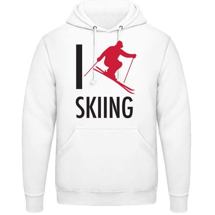 I Love Skiing Hoodie contain pic