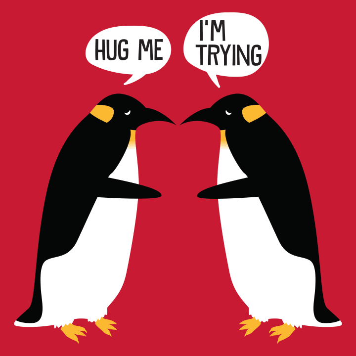 Penguin Hug Problems Cloth Bag 0 image