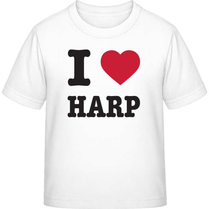 I Heart Harp T-skjorte for barn contain pic