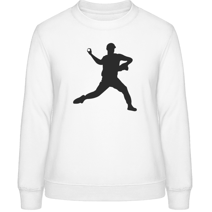 Baseball Player Silouette Sweat-shirt pour femme contain pic