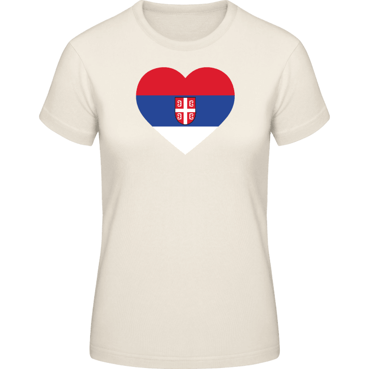 Serbia Heart Flag T-shirt för kvinnor 0 image
