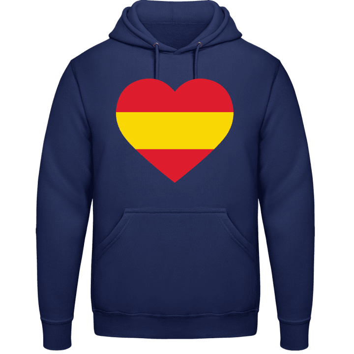 Spain Heart Flag Felpa con cappuccio contain pic