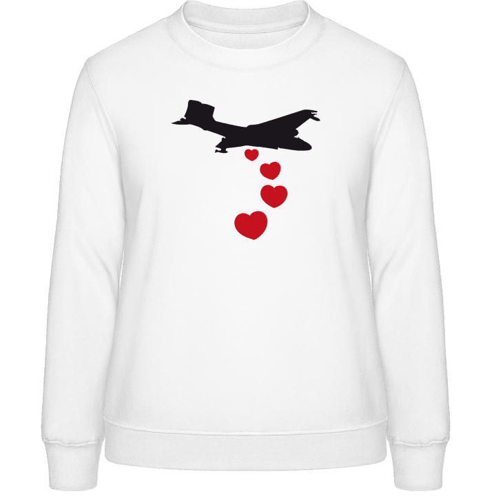 Heart Bomber Sweatshirt för kvinnor contain pic