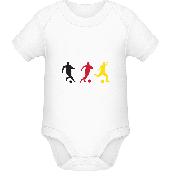German Soccer Silhouettes Baby romperdress contain pic