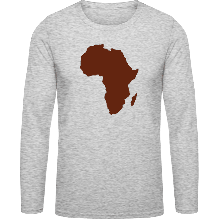 Africa Map Langermet skjorte contain pic