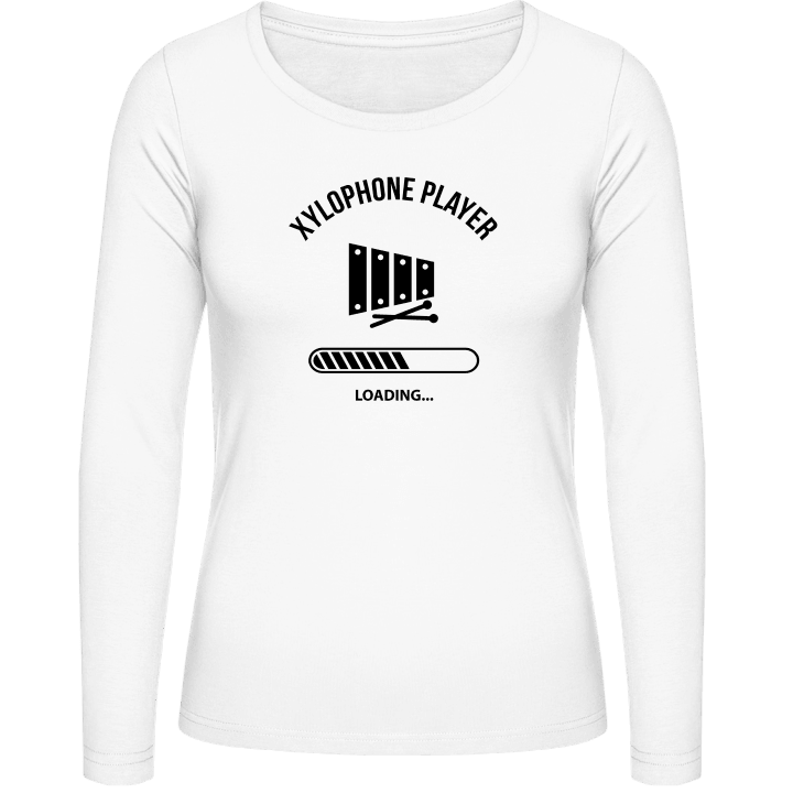 Xylophone Player Loading T-shirt à manches longues pour femmes contain pic