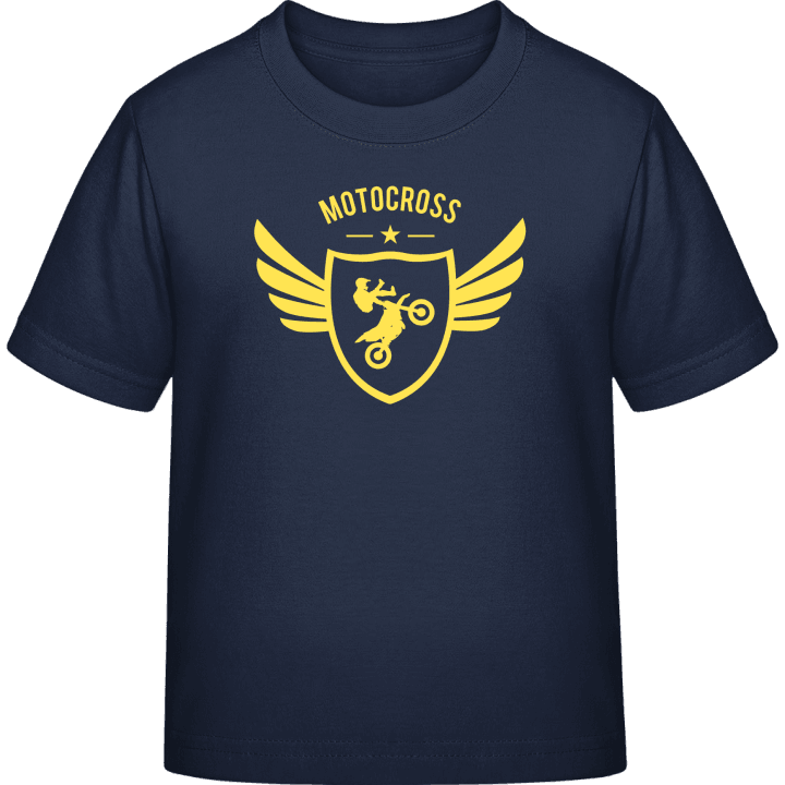 Motocross Winged T-skjorte for barn contain pic