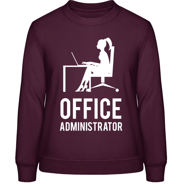 Office Administrator Silhouette Frauen Sweatshirt contain pic