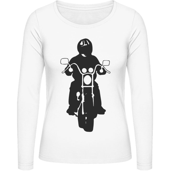 Motorcyclist Langærmet skjorte til kvinder 0 image