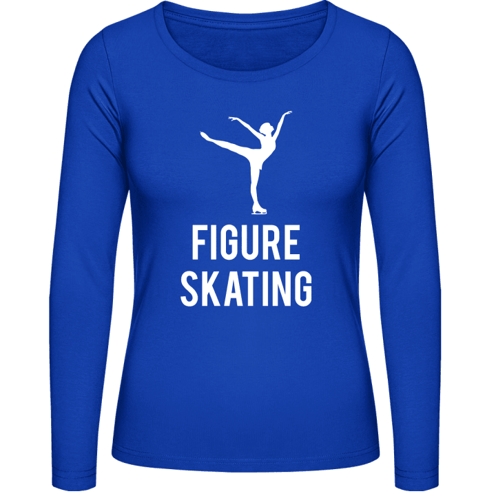 Figure Skating Logo T-shirt à manches longues pour femmes contain pic