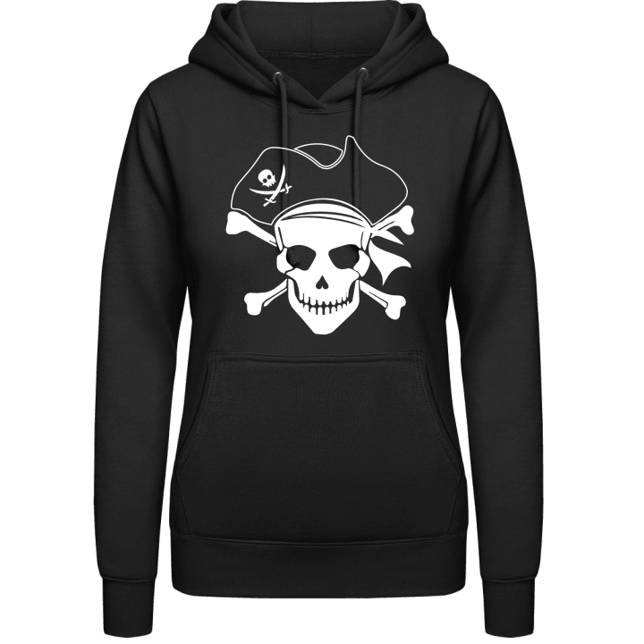 Pirate Skull With Hat Hættetrøje til kvinder 0 image