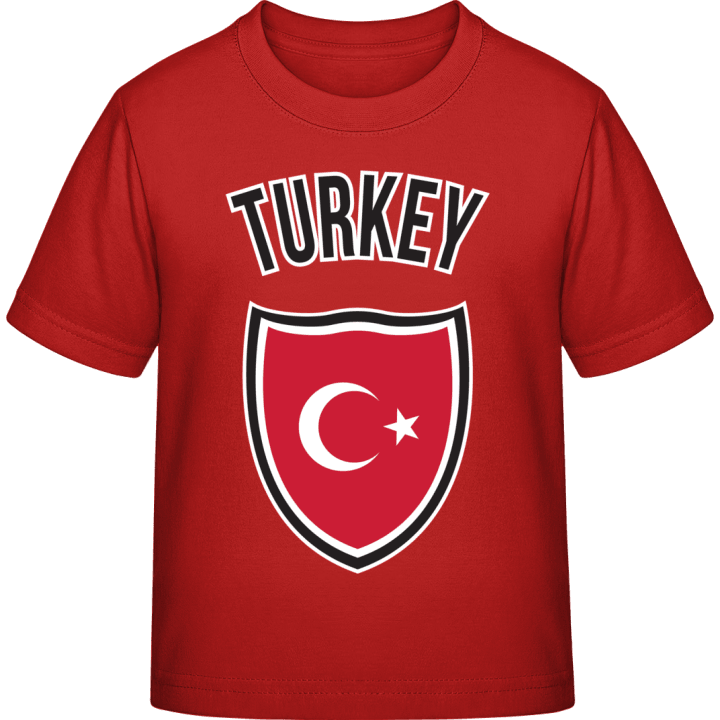 Turkey Flag Shield Kids T-shirt contain pic