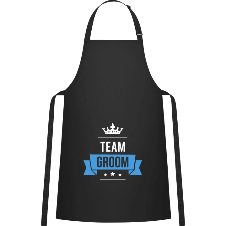 Team Groom Crown Delantal de cocina contain pic