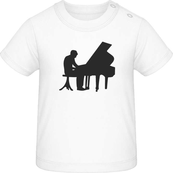 Pianist Silhouette Camiseta de bebé contain pic