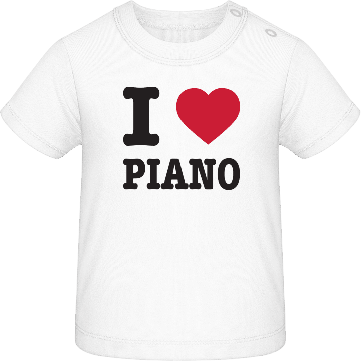 I Love Piano Baby T-skjorte contain pic