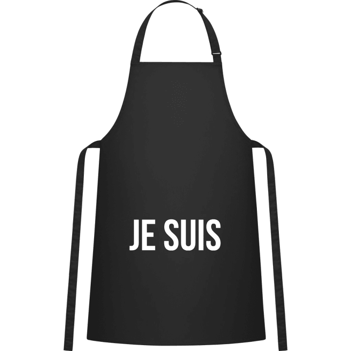 Je Suis + Text Kitchen Apron contain pic