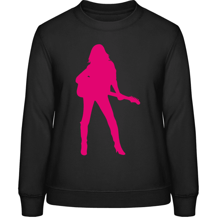 Hot Female Guitarist Frauen Sweatshirt 0 image