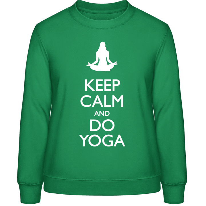 Keep Calm and do Yoga Vrouwen Sweatshirt contain pic