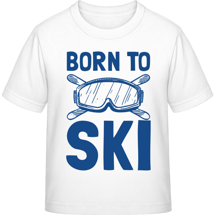 Born To Ski Logo Camiseta infantil contain pic