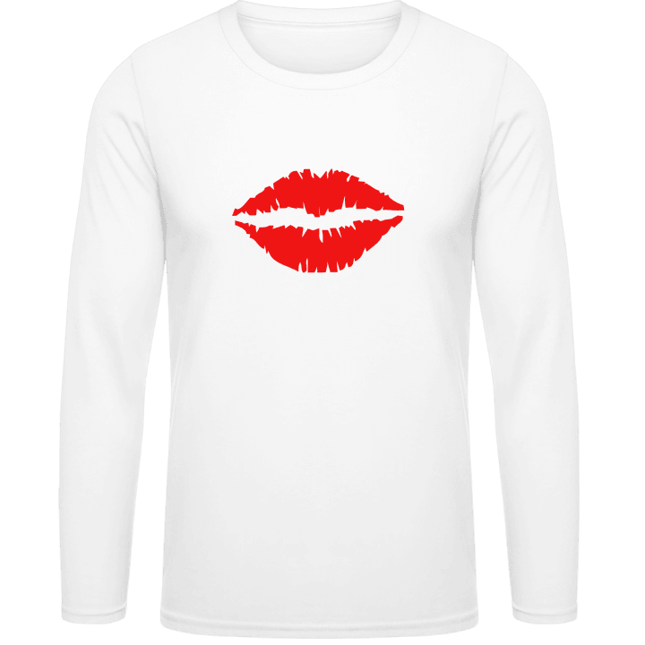 Red Kiss Lips Langarmshirt contain pic