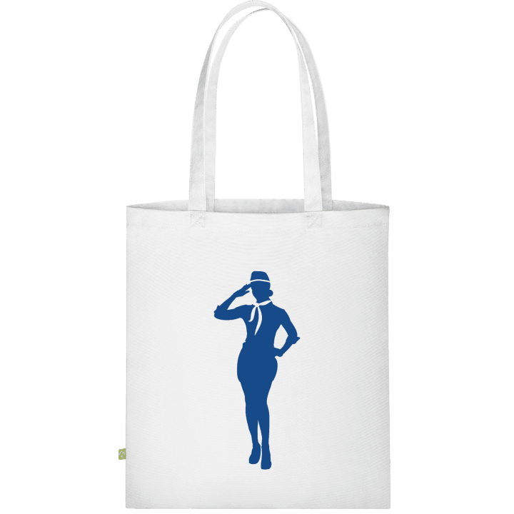Stewardess Silhouette Bolsa de tela contain pic