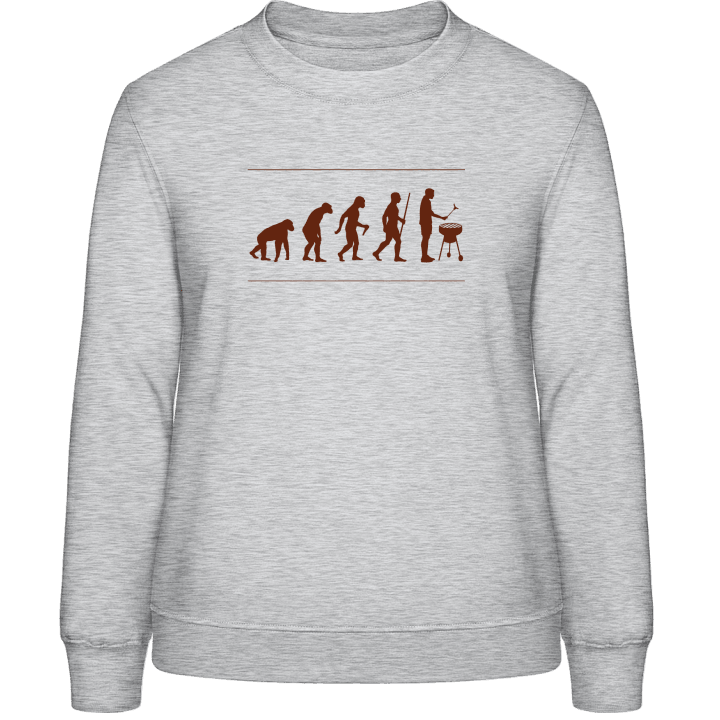 Lustiger Griller Evolution Frauen Sweatshirt contain pic