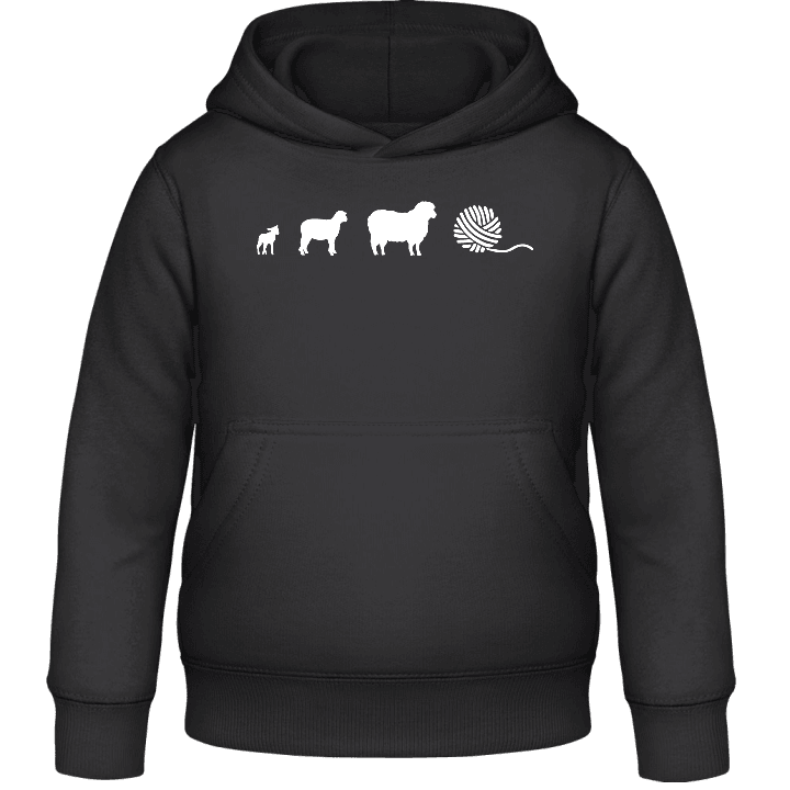 Evolution Of Sheep To Wool Hættetrøje til børn 0 image