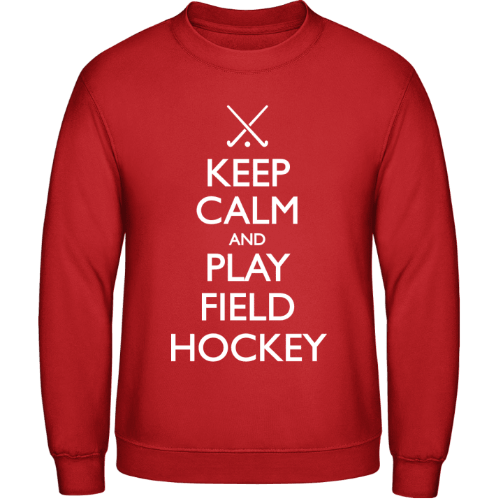 Keep Calm And Play Field Hockey Sudadera contain pic
