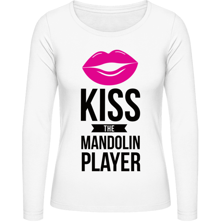Kiss The Mandolin Player Vrouwen Lange Mouw Shirt contain pic