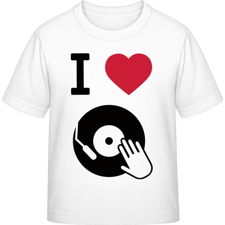 I Love Vinyl Scratching Kinderen T-shirt contain pic