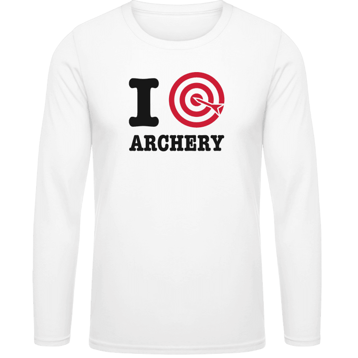 I Love Archery Target Långärmad skjorta contain pic