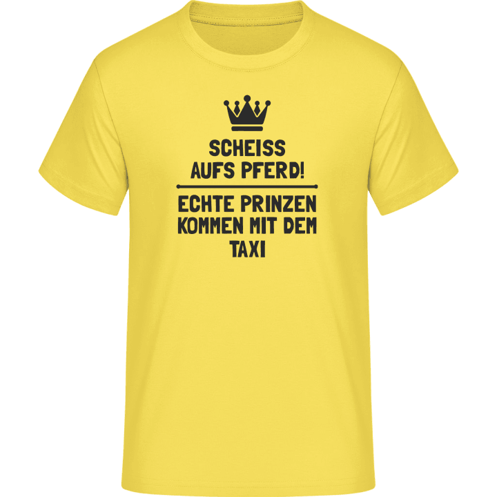 Echte Prinzen kommen mit dem Taxi T-Shirt 0 image