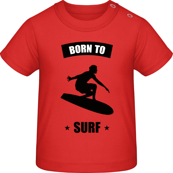 Born To Surf Baby T-skjorte contain pic