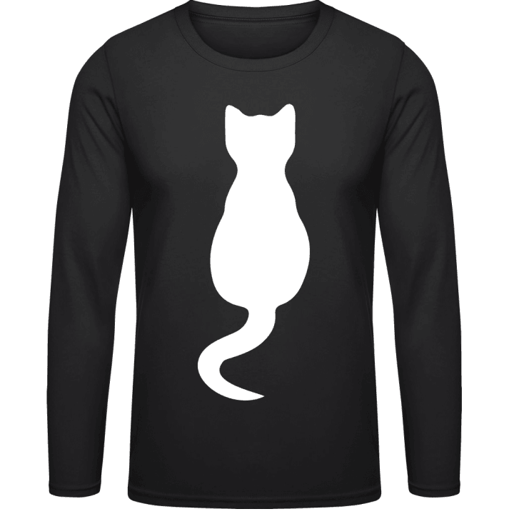 Cat Silhouette Long Sleeve Shirt 0 image