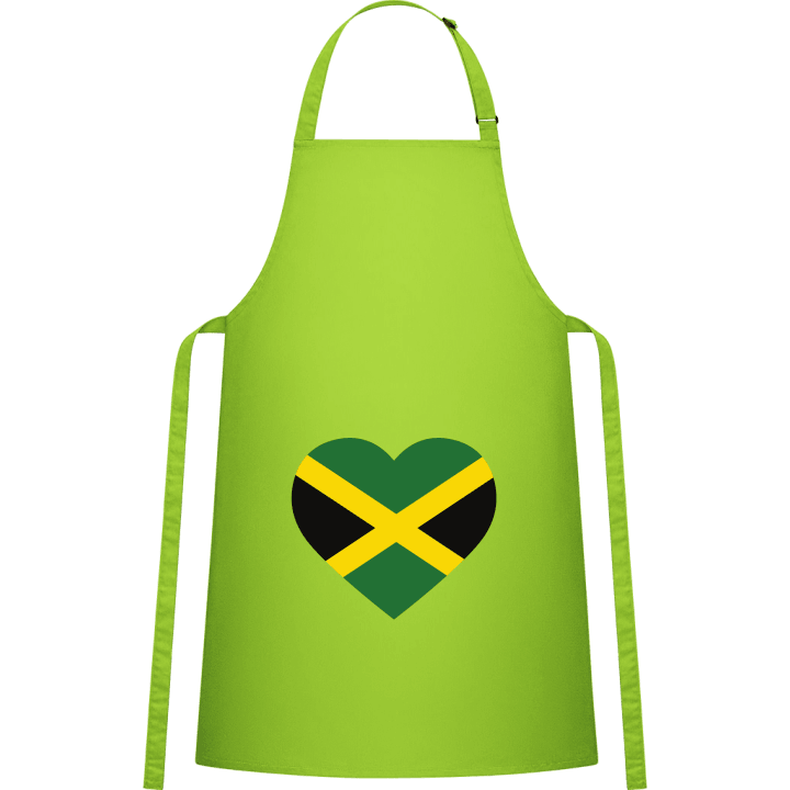 Jamaica Heart Flag Förkläde för matlagning contain pic