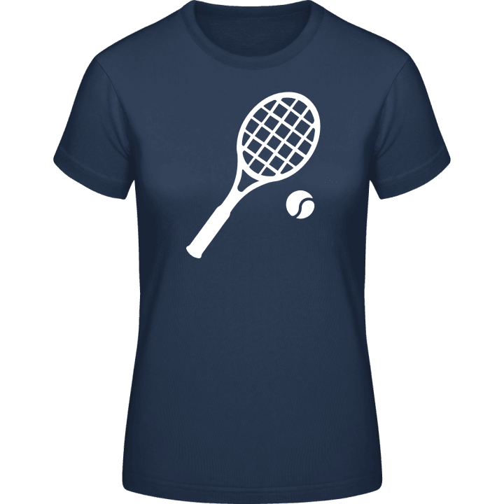 Tennis Racket and Ball T-skjorte for kvinner contain pic