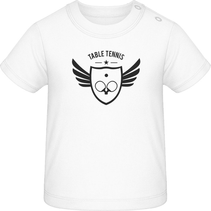Table Tennis Winged Star Baby T-Shirt contain pic
